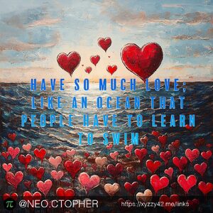 Need love in my life. . .