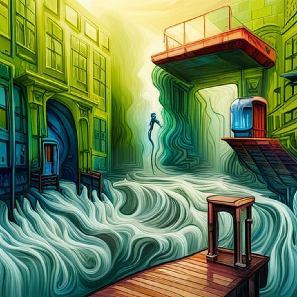 Over the fields. . . We go!